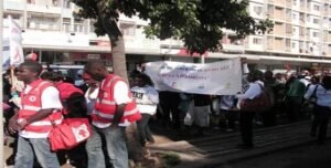 Marcha Contra o Estigma e a Descriminalão das Pessoas Vivendo com o HIV/SIDA em Moçambique